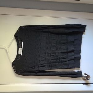 Open knit sweater